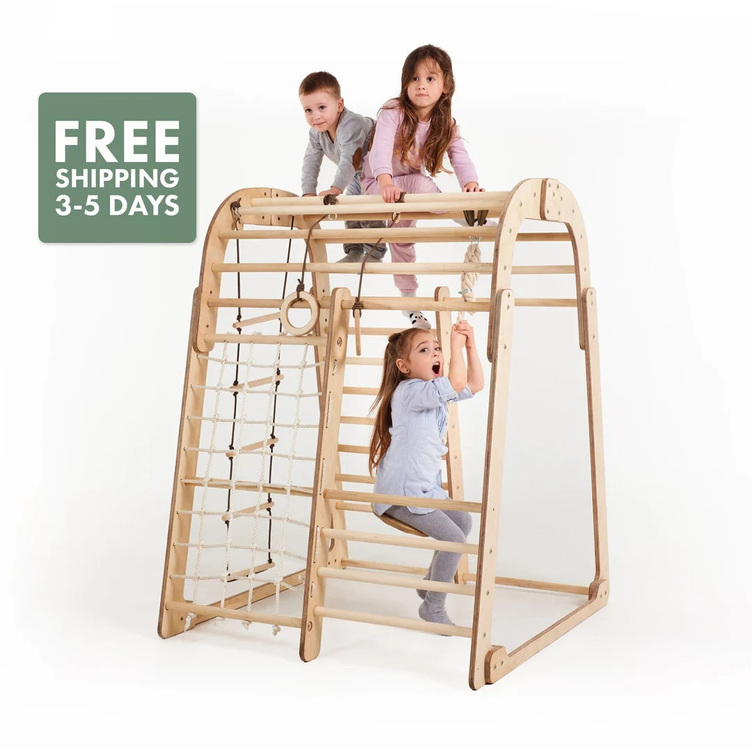 Playground for Kids Montessori Climbing Set Outdoor Playset - Etsy | Etsy (US)