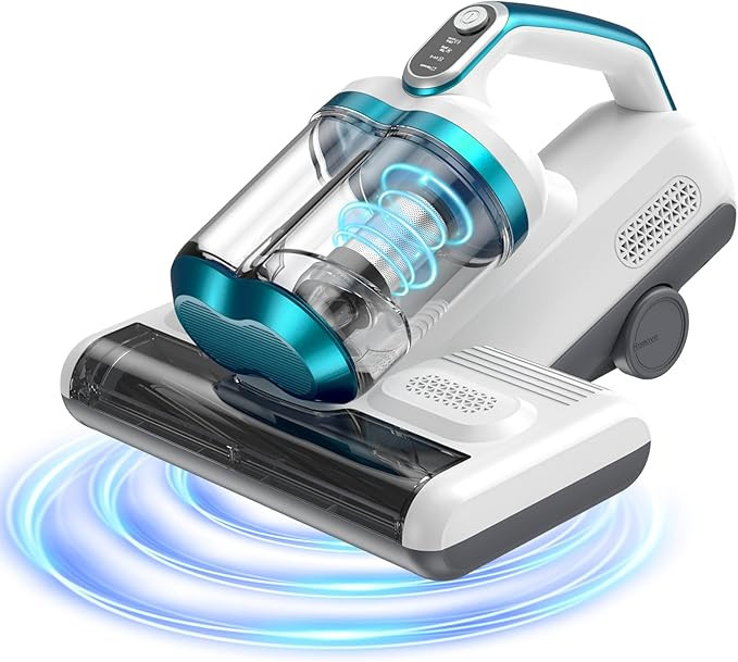 Mattress Vacuum Cleaner Bed Vacuum with 16Kpa Suction 253.7nm UV-C Light, 30000 RPM/Min Dual Brus... | Amazon (US)