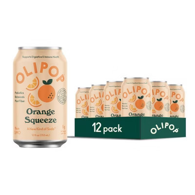 OLIPOP Orange Squeeze Soda - 12ct/12 fl oz Cans | Target