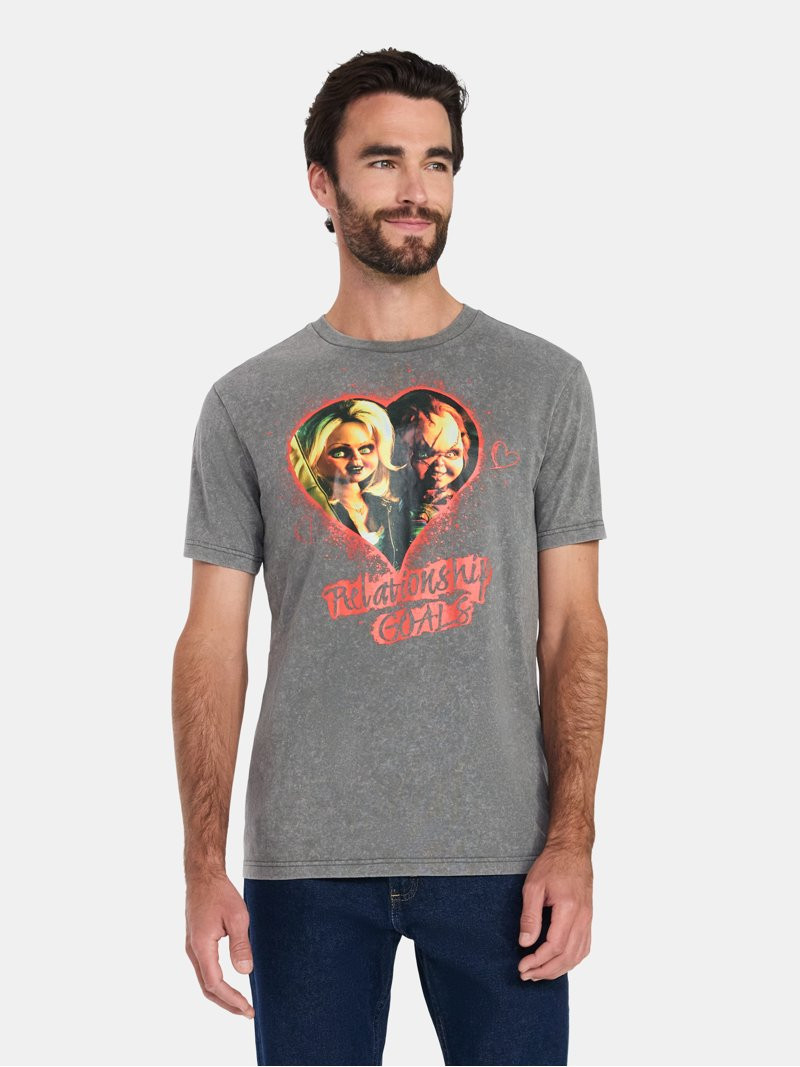 Chucky, Men's & Big Men's Valentine's Day Graphic Tee, Sizes XS-3XL | Walmart (US)
