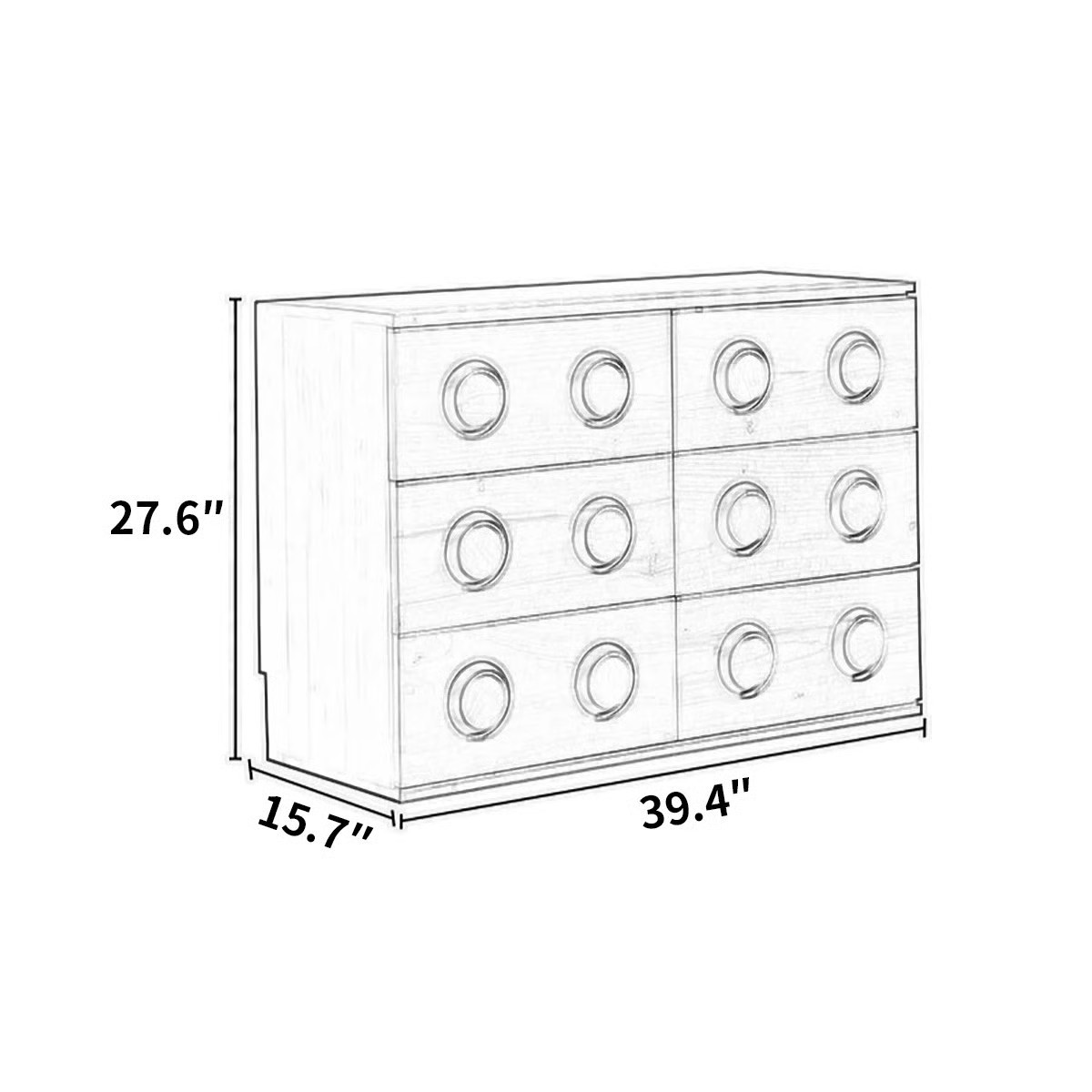 Liu's ink furniture French drawers locker decorative cabinet | Wayfair | Wayfair North America