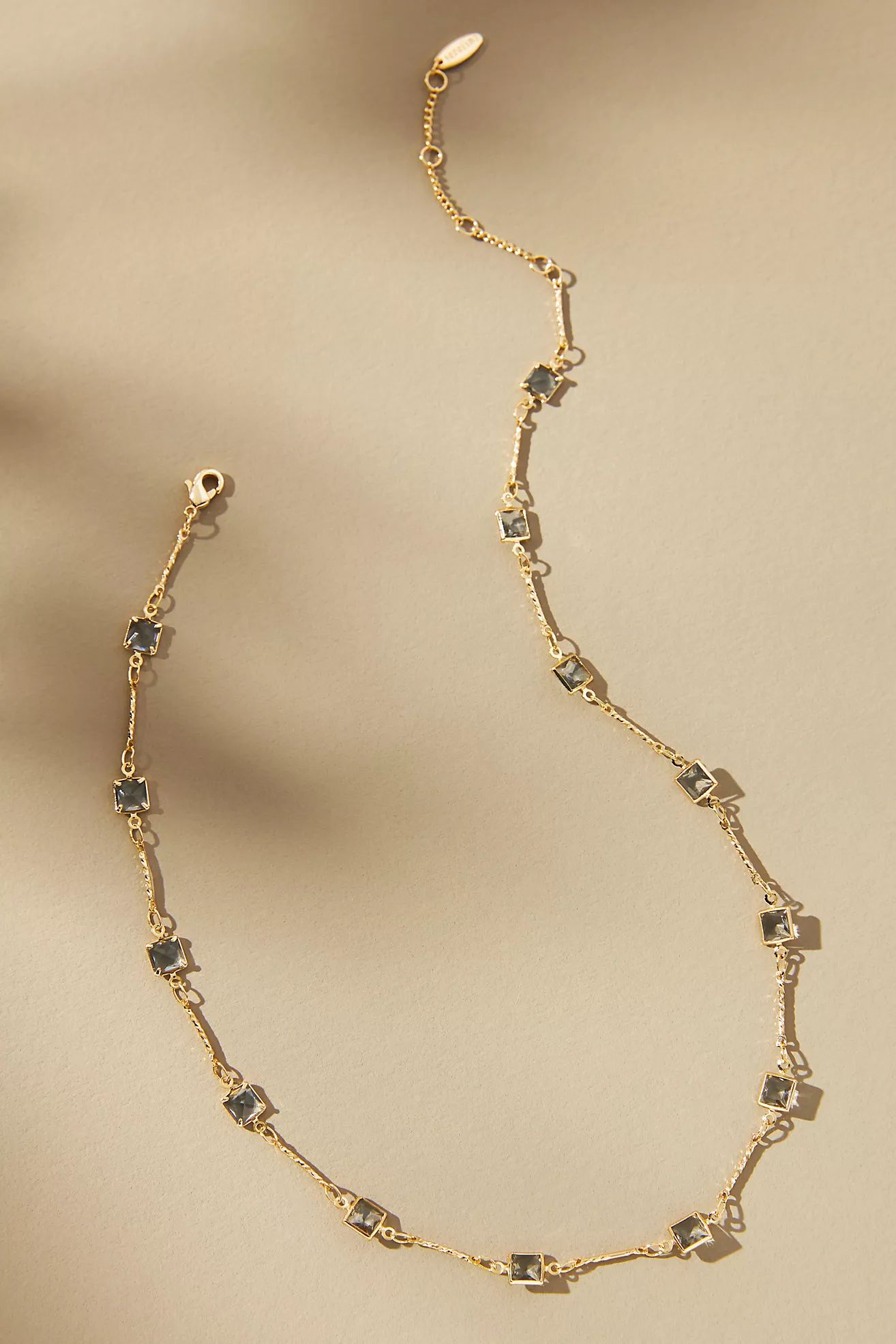 Glassy Squares Necklace | Anthropologie (US)