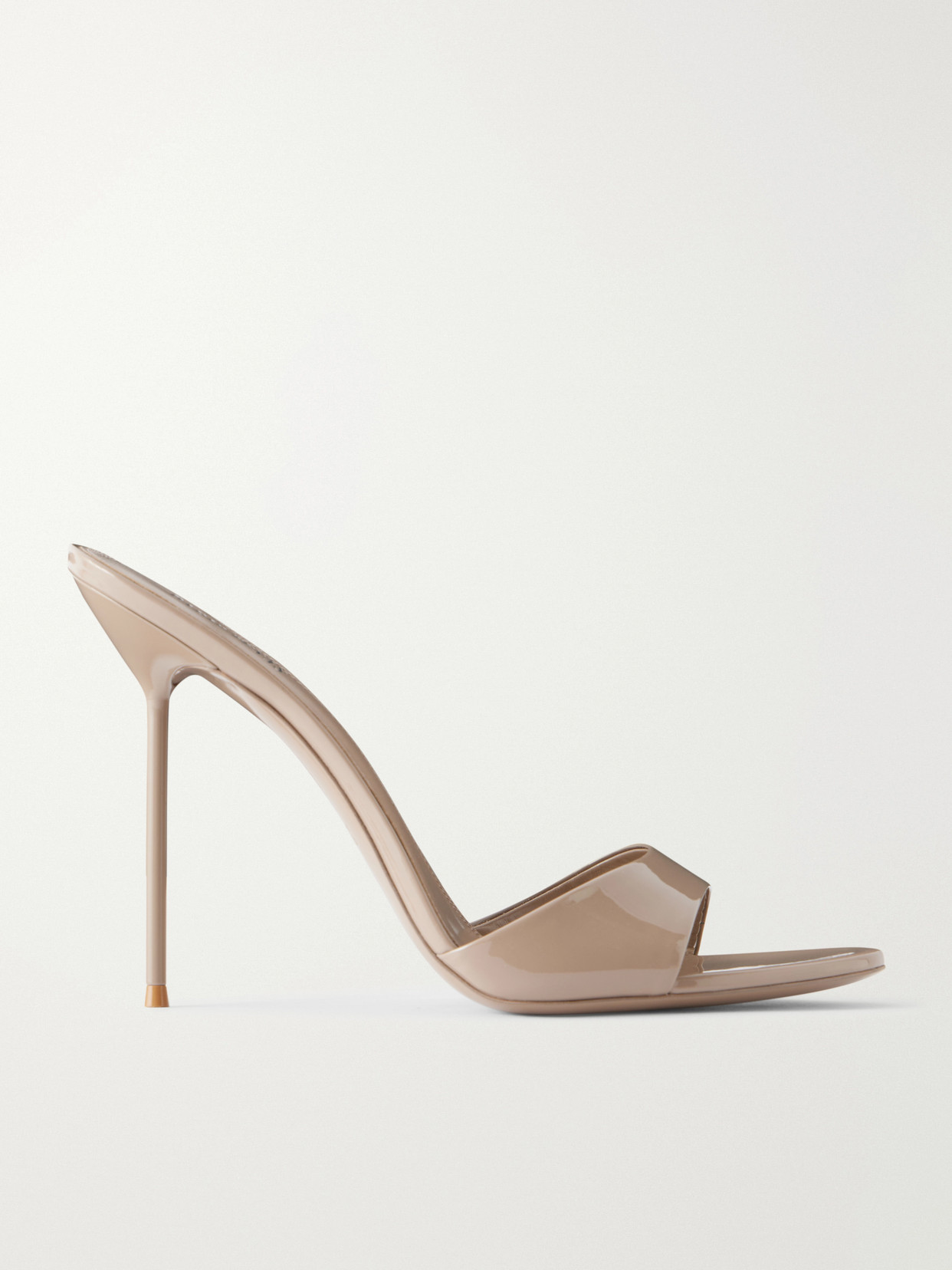 Paris Texas - Lidia Patent-leather Mules - Brown | NET-A-PORTER (US)