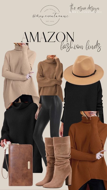 Amazon sweaters I am loving! 

Amazon. Style. Sweater. Hat. Fall fashion. Winter style. Leggings. Spanx. Brown sweater. Faux leather. Boots. Dupe. Look for less. Amazon style. Amazon fashion. Amazon must haves. Amazon wallet. Shoes. Shoe crush. Style tip. Sale alert. Target. Walmart fashion. Target style. 

#LTKshoecrush #LTKstyletip #LTKunder100