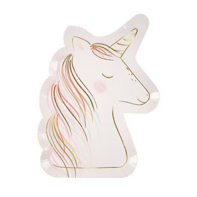 Meri Meri Magical Unicorn Plates (Pack of 8) | Target