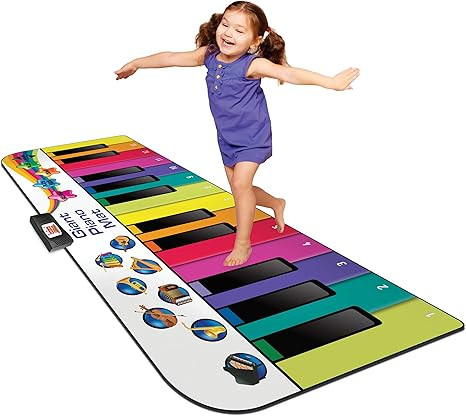 Kidzlane Floor Piano Mat for Kids and Toddlers | Giant 6 ft. Piano Mat, 24 Keys, 10 Song Cards, B... | Amazon (US)