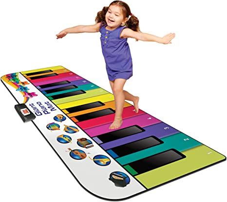 Kidzlane Floor Piano Mat for Kids and Toddlers | Giant 6 ft. Piano Mat, 24 Keys, 10 Song Cards, B... | Amazon (US)