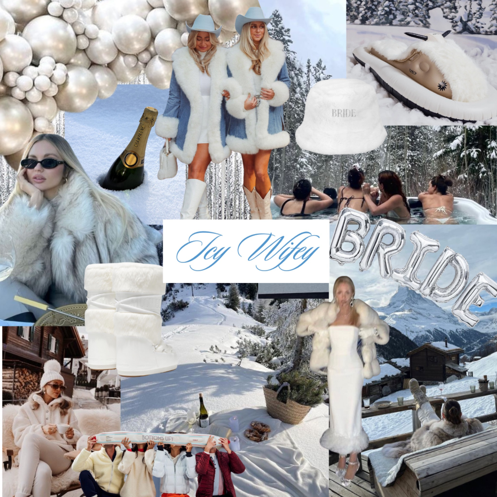 Icy Wifey bachelorette theme for all our winter brides!! Nothing better than a bachelorette weekend in Aspen with a glass of champagne 🥂🌨️

#LTKFallSale #LTKParties #LTKSeasonal