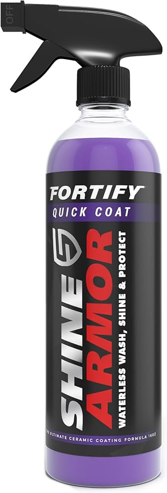 SHINE ARMOR Fortify Quick Coat – 3-in-1 Ceramic Coating Spray (8oz) | Waterless Wash, Shine & P... | Amazon (US)