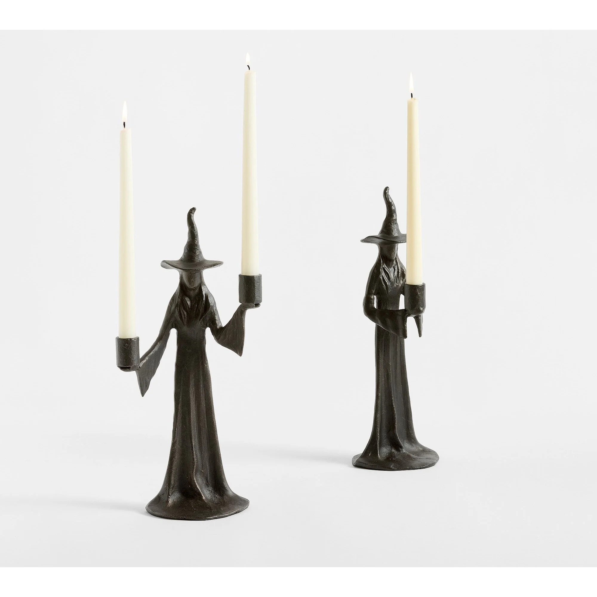 ZapZest Witch Candle Holder - Black Witch Halloween Decorations Indoor - Walmart.com | Walmart (US)