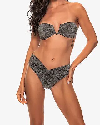 Guria Beachwear Deep V Bandeau Bikini Top | Express