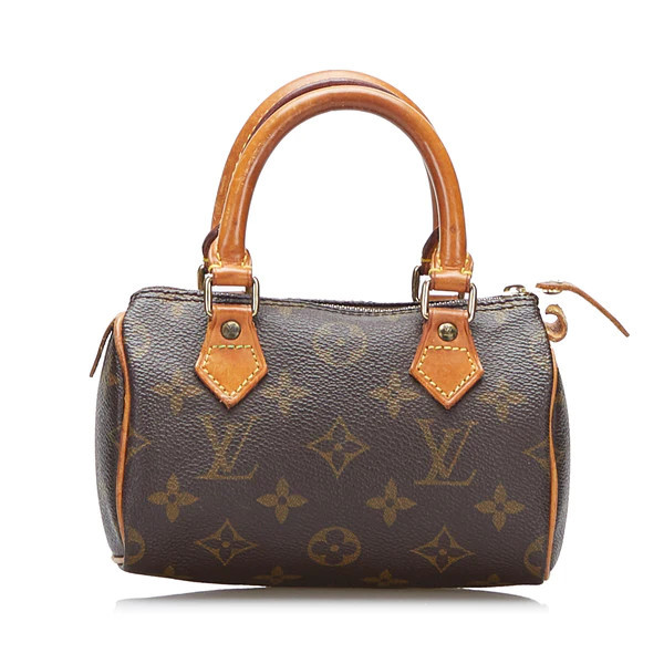 Brown Louis Vuitton Monogram Mini Speedy Handbag | Designer Revival