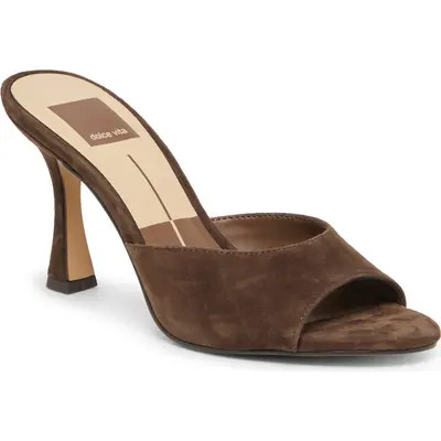 Dolce Vita Rosha Slide Sandal in Camel Suede at Nordstrom, Size 9.5 | Nordstrom