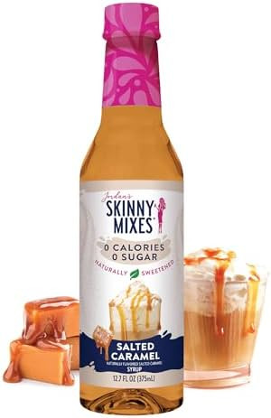 Jordan’s Skinny Mixes Sugar Free Coffee Syrup, Salted Caramel Coffee Flavoring Syrup, Naturally... | Amazon (US)