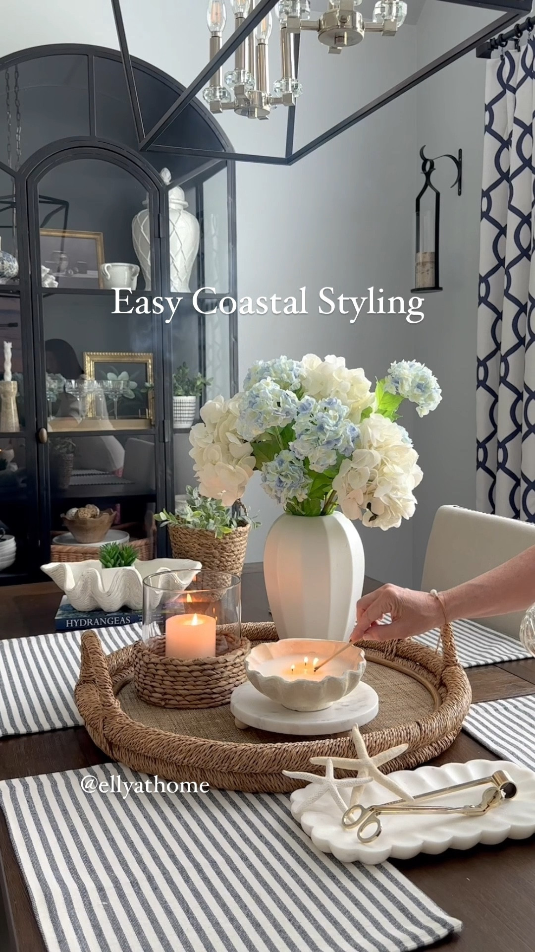 Coastal styling starting at $15! Woven hurricane candleholders, shell vessel candles, blue and white hydrangeas, shell bowls and more coastal suggestions and home decor accessories. Walmart, Pottery Barn, Amazon home, Target. 

#LTKHome #LTKdayinmylife