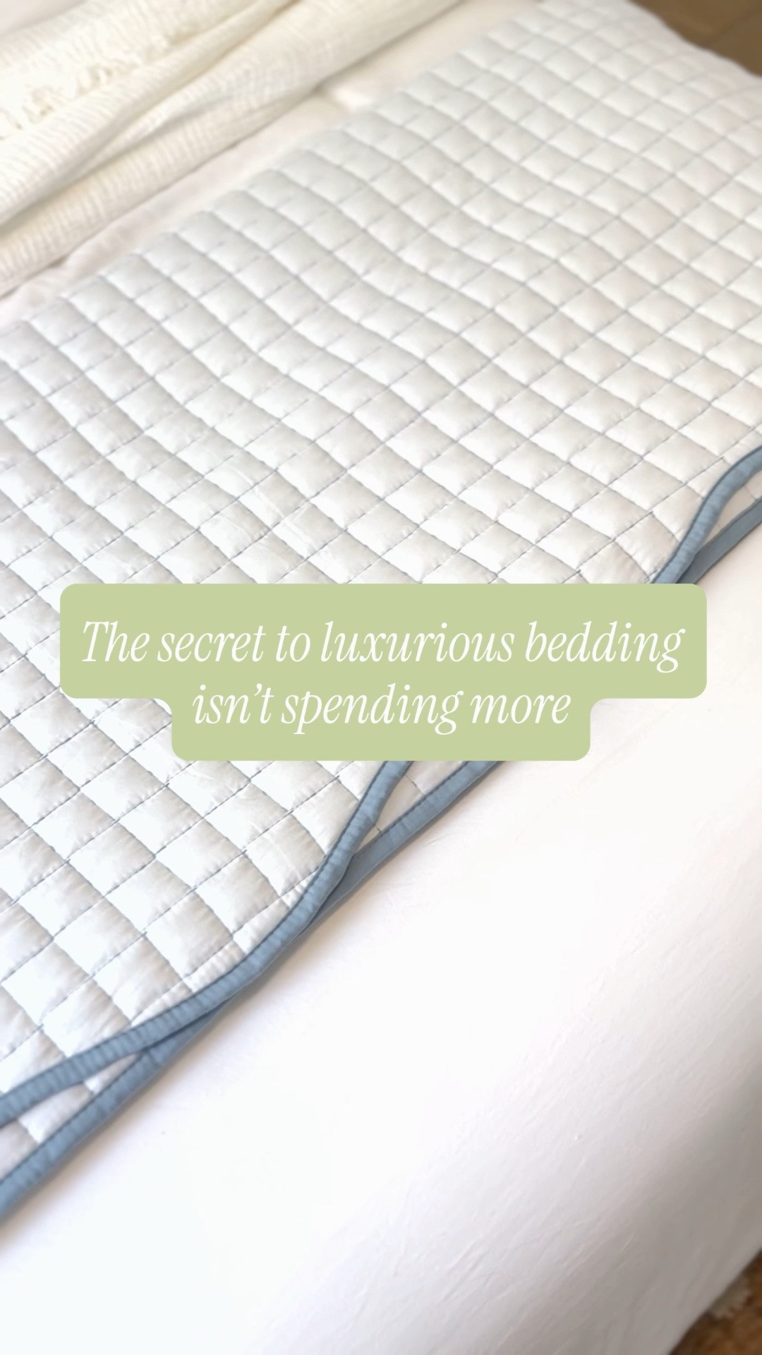 Designer or Amazon?!

The secret to luxurious bedding isn’t spending more. 

It’s the little details - like lightweight layers, crisp white textures, and scalloped accents that make your bedroom look expensive without the designer price tag 🙌🏻

#ad @wdcozy 

Blue and white bedding, Amazon bedding, Grandmillennial decor, classic style

#LTKHome