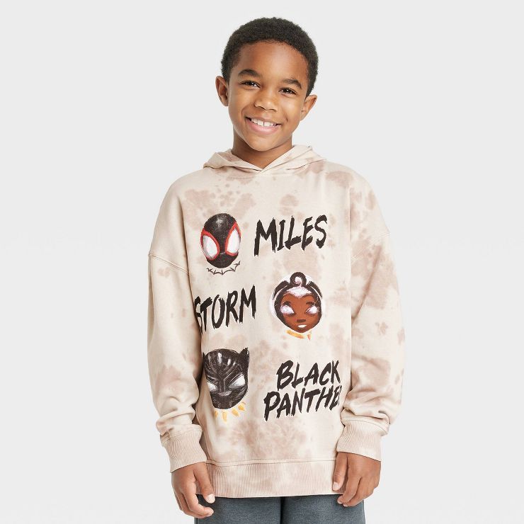 Boys' Marvel x Nikkolas Smith Pullover Sweatshirt - Beige | Target