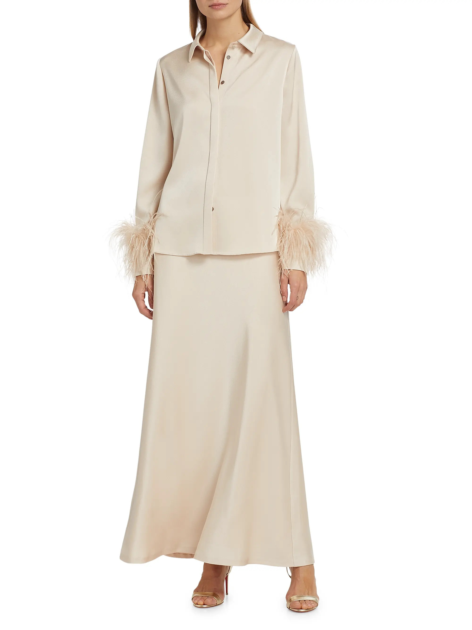 Sachi Crepe Maxi Skirt | Saks Fifth Avenue