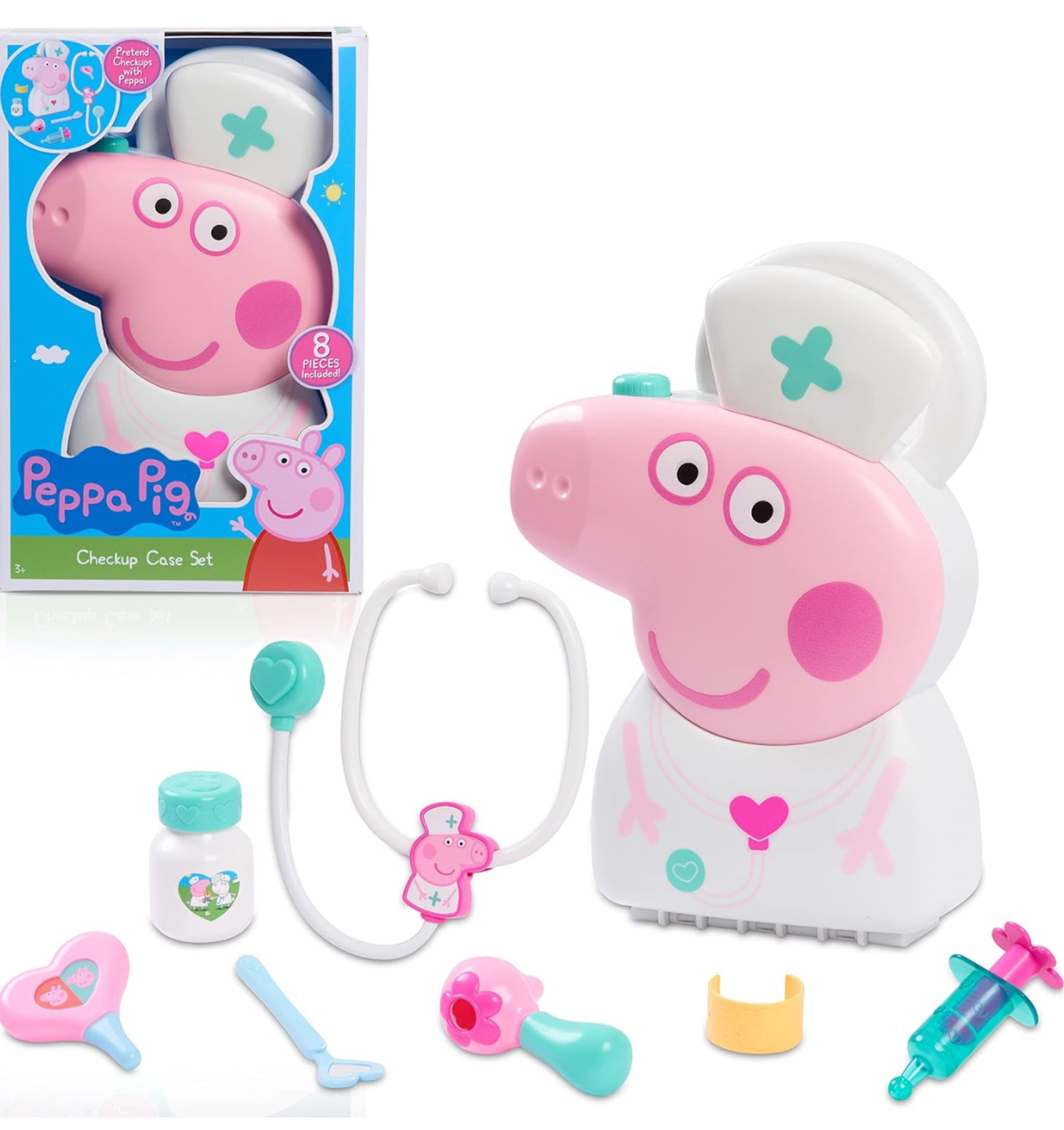 Visit the Just Play Store
4.7 4.7 out of 5 stars (1,947)
Peppa Pig Checkup Case Set with Carry Handle, 8-Piece Doctor Kit for Kids with Stethoscope, Kids Toys for Ages 3 Up by Just Play


#LTKGiftGuide #LTKSaleAlert #LTKKids
