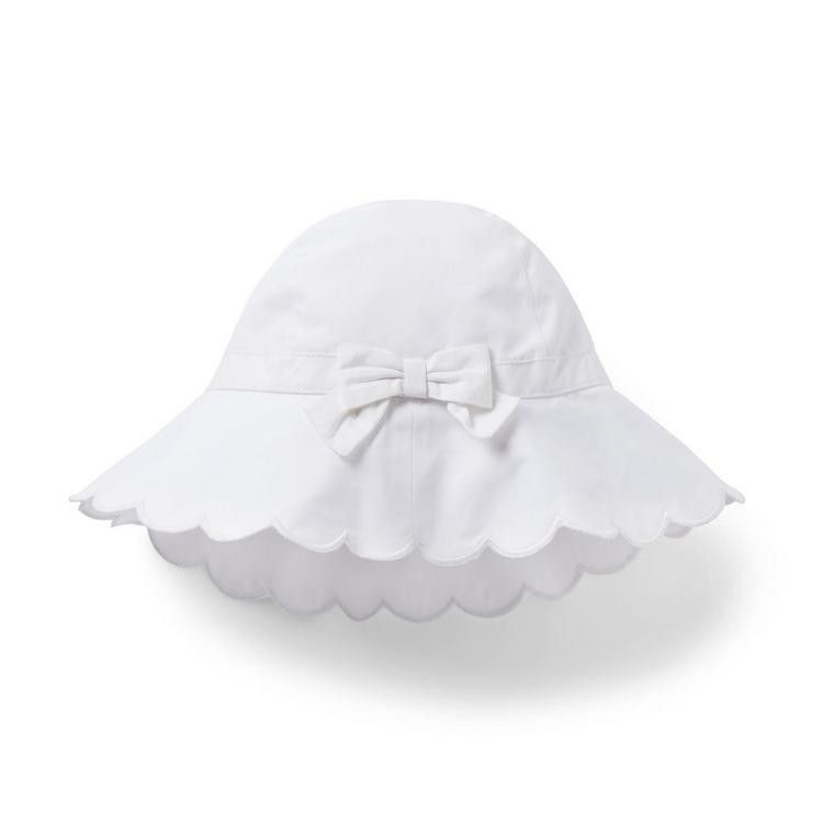 Scalloped Bow Sun Hat | Janie and Jack