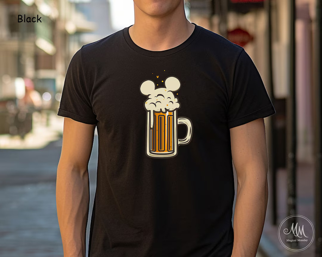 Mouse Ears Beer Shirt Epcot Drinking Shirt Mens Disney Shirt Disney Dad Shirt World Tour Epcot Di... | Etsy (US)