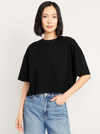 Vintage Oversized Crop T-Shirt | Old Navy (CA)