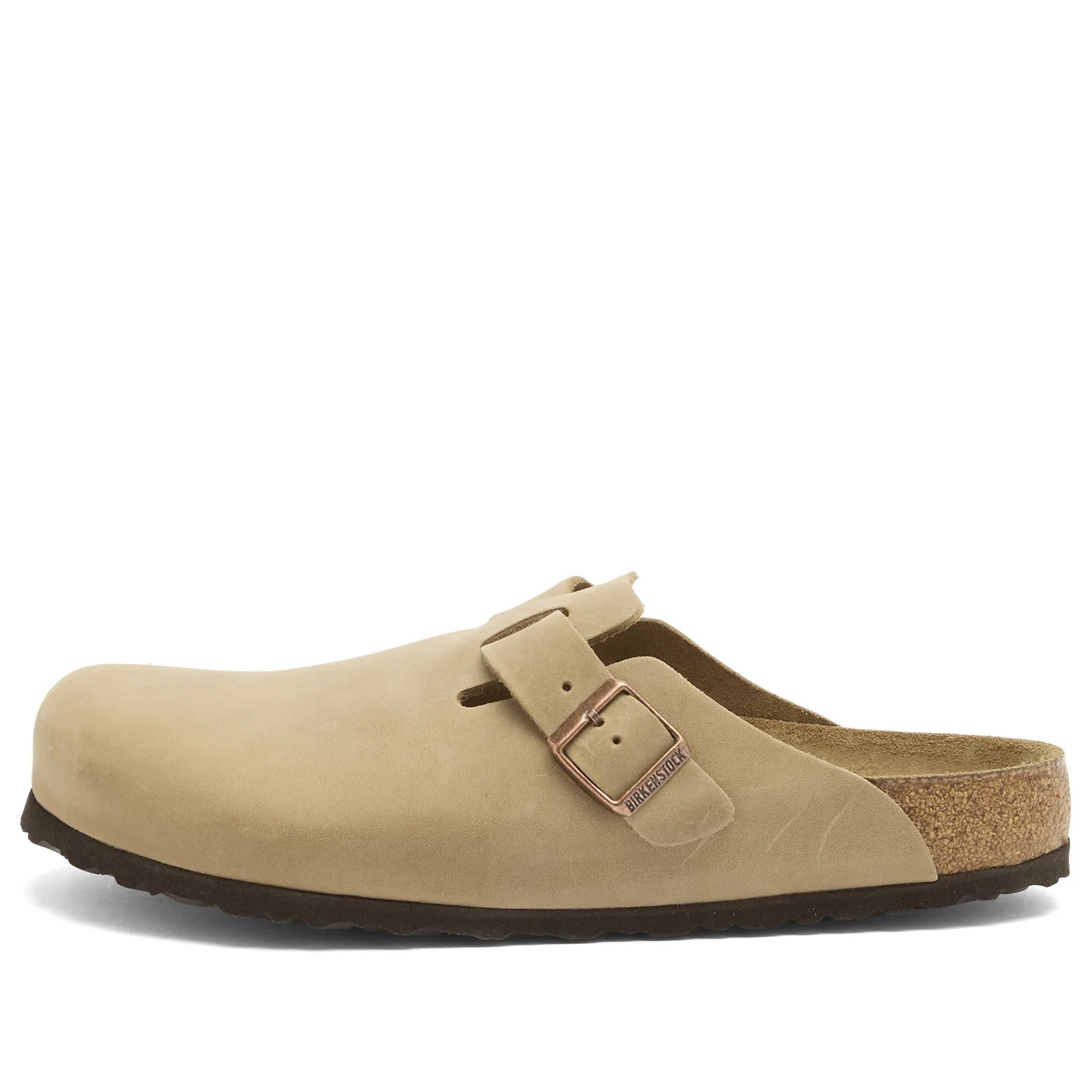Birkenstock Boston SFB Clog - Tobacco Brown Oiled Leather, Size UK 8 | END. Clothing