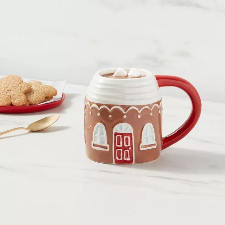 12.8oz Earthenware Figural House Mug - Wondershop™ | Target