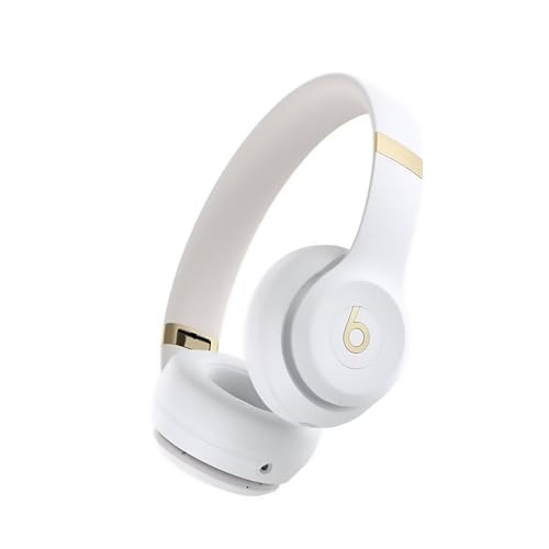 Beats Solo 4 - Wireless Bluetooth On-Ear Headphones, Apple & Android Compatible, Up to 50 Hours of Battery Life - Warm White | Amazon (US)