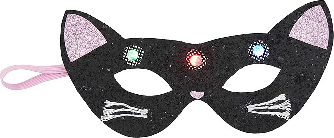 Mud Pie Unisex Baby Mud Pie Cat Light Up Mask Costume Set, Black, One Size US | Amazon (US)