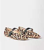 Leopard Print Mary Jane Flats | LOFT