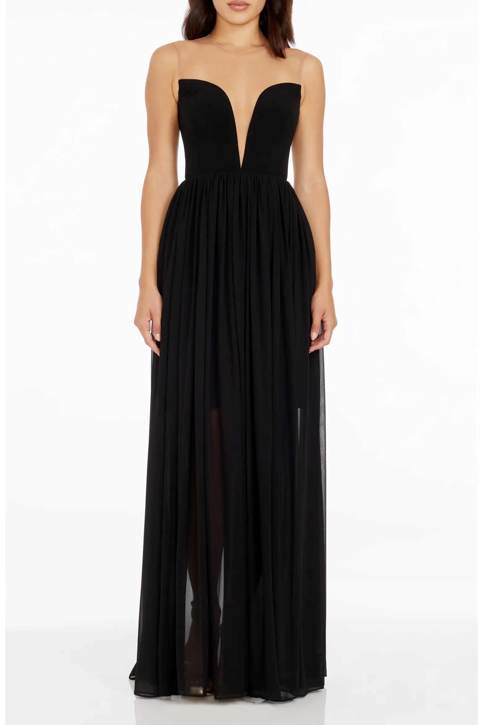 Eleanor Illusion Neck Gown (Women) | Nordstrom | Nordstrom