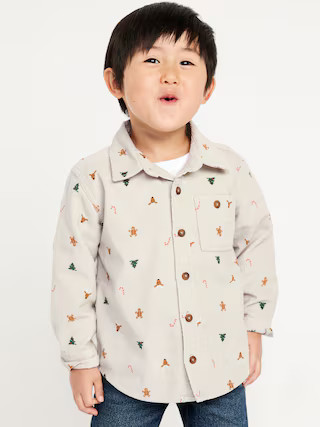 Long-Sleeve Corduroy Pocket Shirt for Toddler Boys | Old Navy (US)