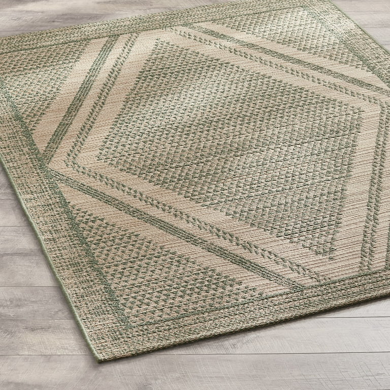 Better Homes & Gardens Sage Natural Diamond Rug by Dave & Jenny Marrs, 5' x 7' | Walmart (US)