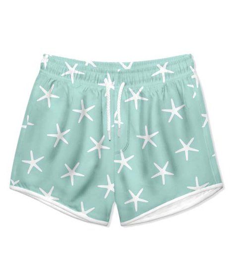 Millie & Maxx Mint Starfish Swim Shorties - Infant, Toddler & Boys | Zulily