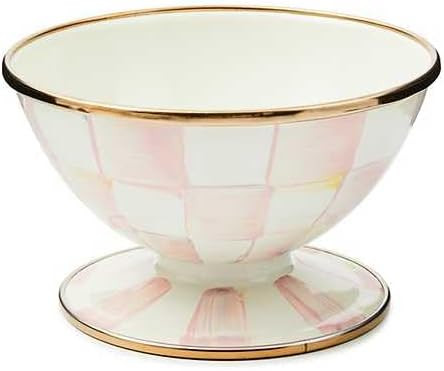 MACKENZIE-CHILDS Enamel Ice Cream Bowl, Serving Bowls for Entertaining, 2-Cup Capacity, Pink-and-... | Amazon (US)