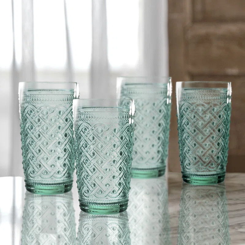 Bistro Ikat Glass Highball Glass | Wayfair North America