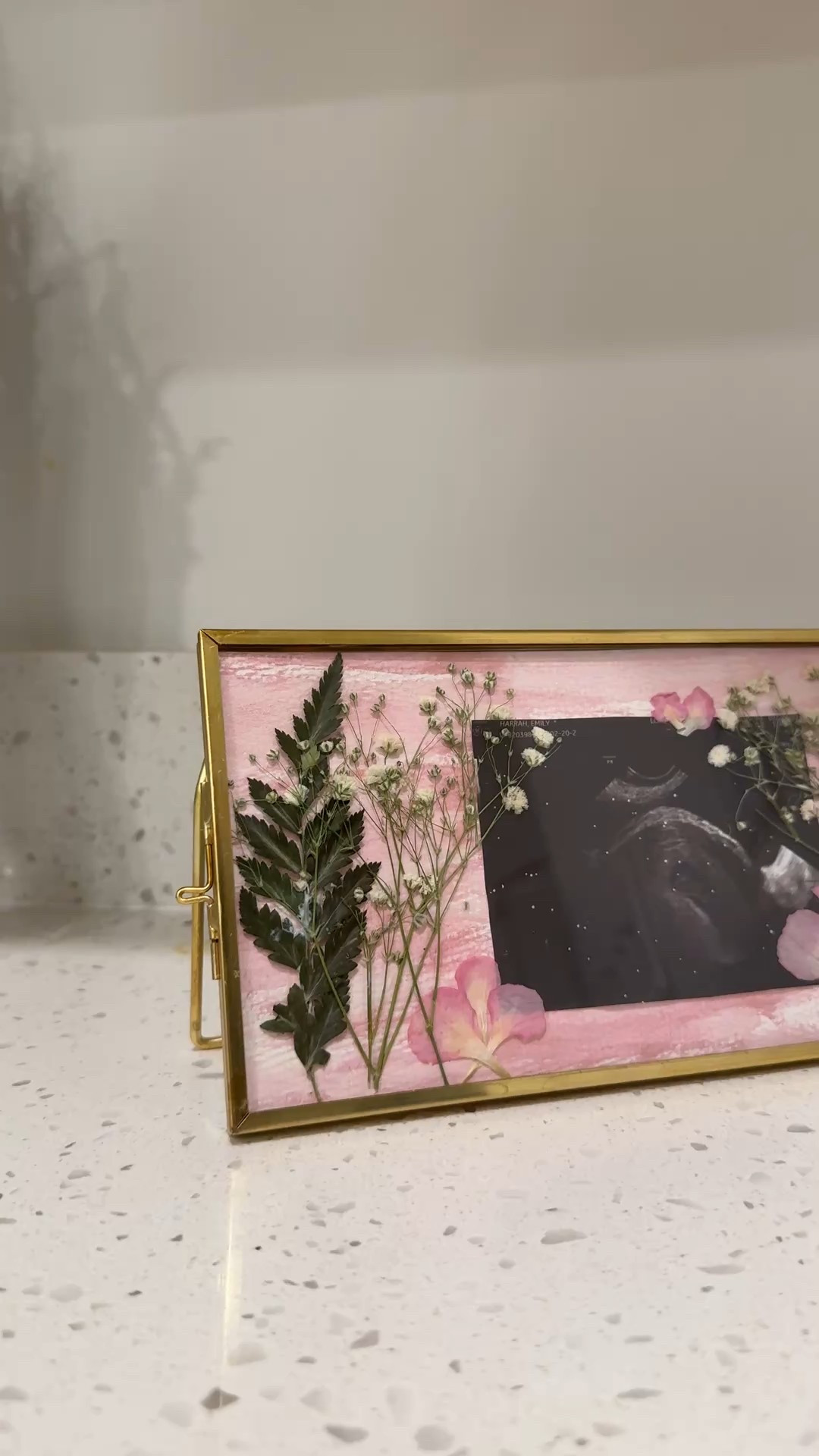 Pressed flower art to remember the baby we lost due to miscarriage earlier this year ❤️‍🩹

#LTKFamily #LTKHome