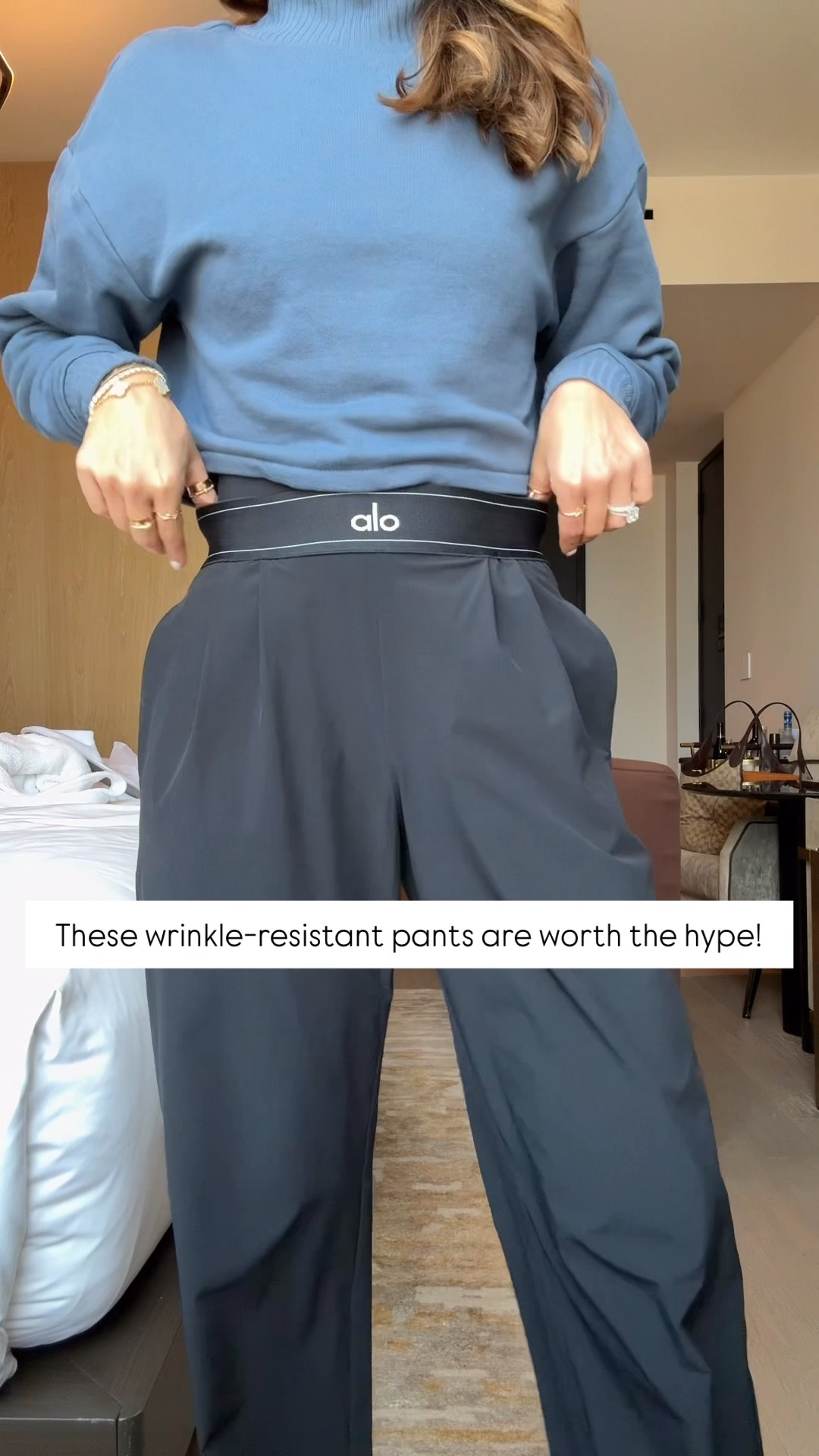 My travel must haves! My travel essentials. Alo trouser pants in XXS, 30” inseam. Wrinkle resistant and so cute! My travel outfit of the day. Airport outfit. Casual outfit. Comfortable outfit. Adidas samba Jane - run a little bit big, but I did not size down because you can tighten the strap! Super comfy!


#LTKgrwm #LTKootd #LTKTravel