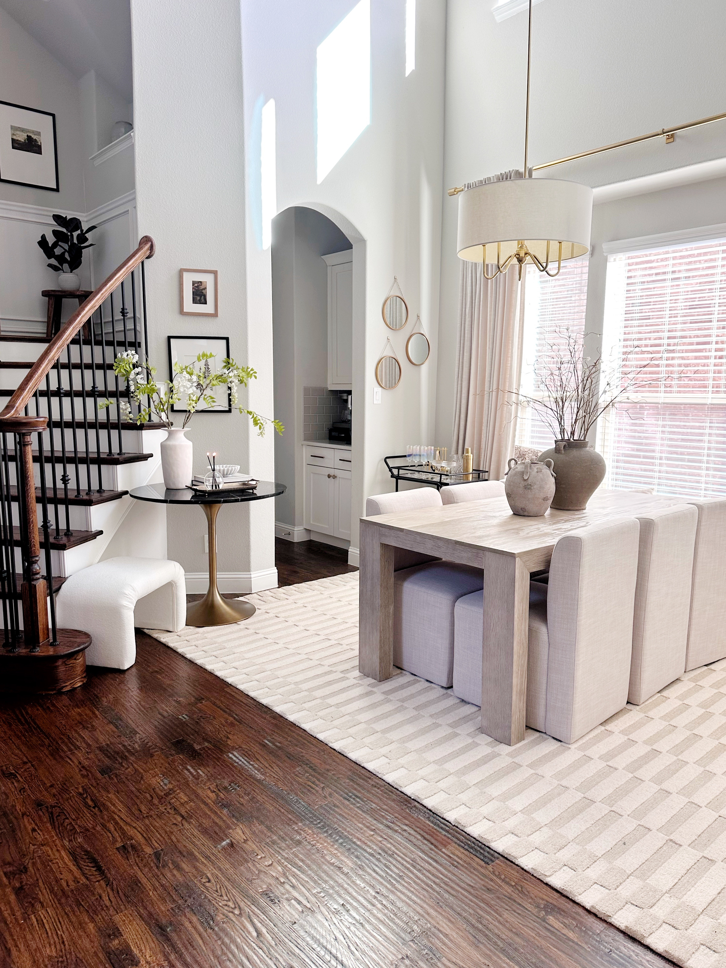 The dining room is serving all the vibes today—just look at that sunlight! ☀️ Loving how my new textured vases from Amazon add the perfect touch to this clean, organic modern setup.

#LTKFindsUnder100 #LTKHome #LTKStyleTip