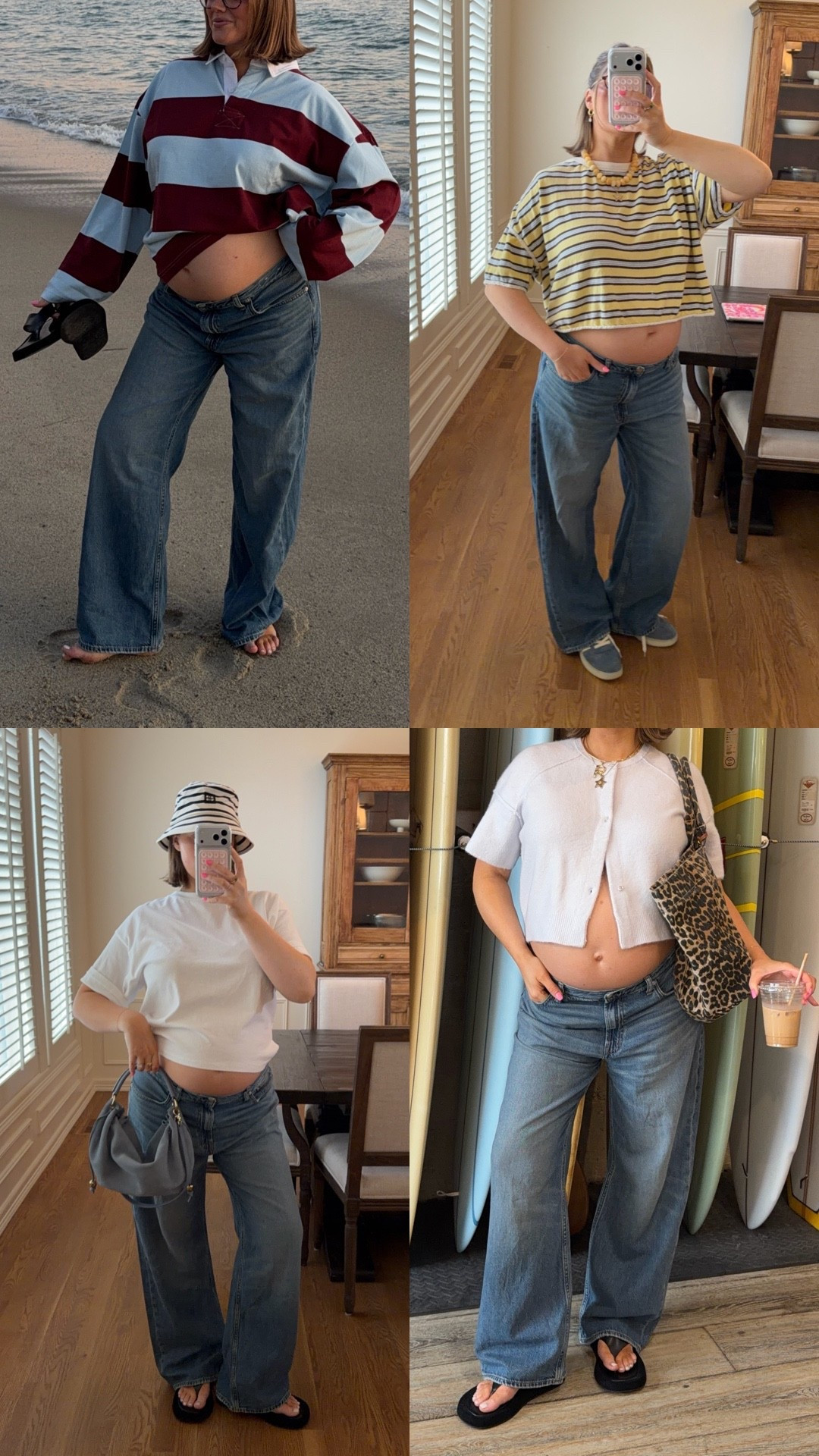 Jeans run big size down unless pregnant! But sooo soft slouchy and I love the lower rise. Great for under a bump. I’m in a 31 plenty of room to grow. Best tee size L great length. AFLTK for 25% off tee


#pregnant #pregnancystyle #madewelljeans #lowrise #bresheppard