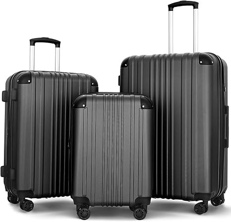 Luggage Sets 3 Pieces Expandable with Spinner Wheels Hard Suitcases Lightweight with Wheels Trave... | Amazon (US)