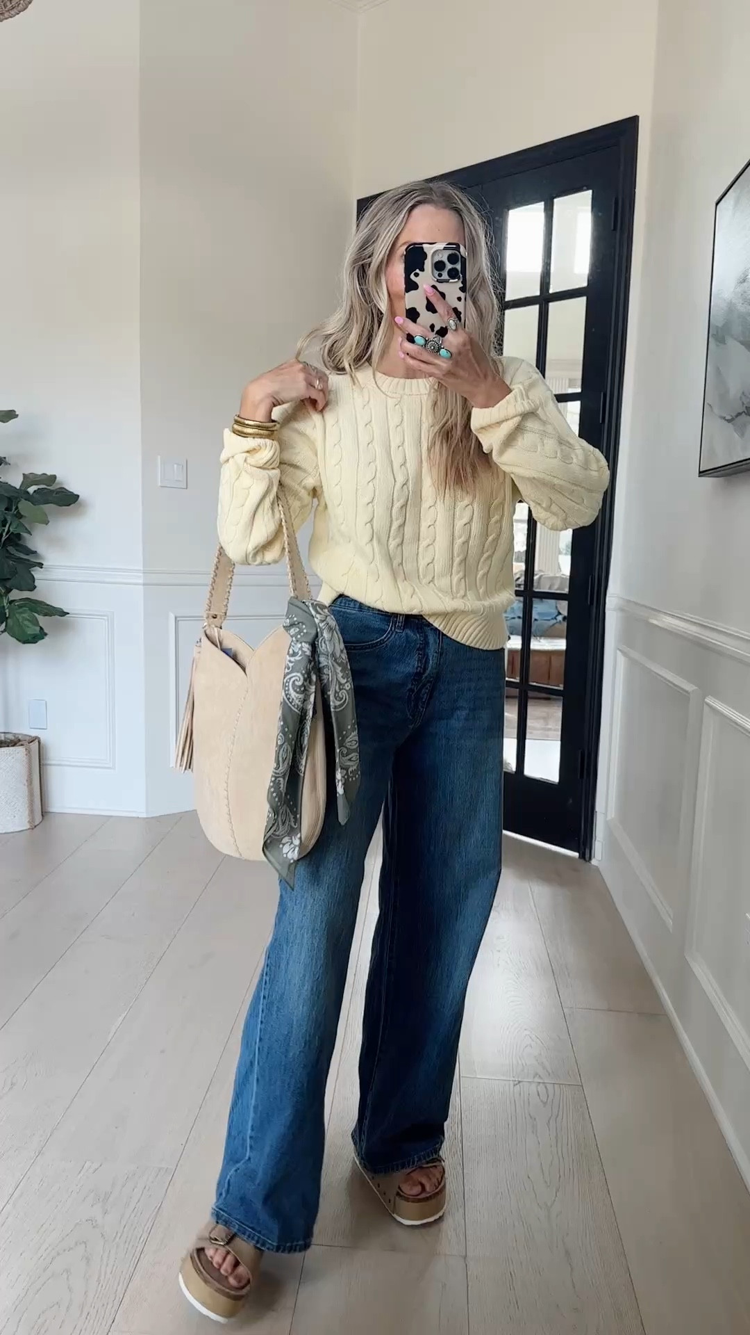 TARGET OUTFIT 

Sweater 💛 : wearing size m / up one size 
Pants: 

This purse 👜 paired with the cutest bandana both from Target 🎯 

#LTKfindsunder50 #LTKstyletip #LTKshoecrush