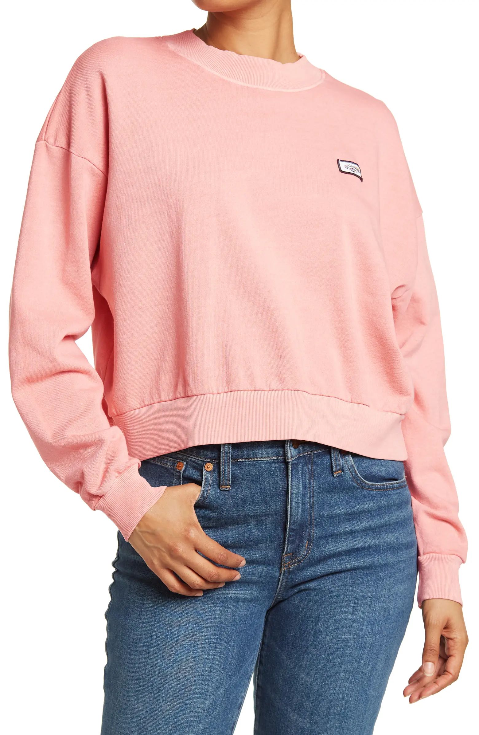 Let's Chill Boxy Crop Pullover Sweatshirt | Nordstrom Rack