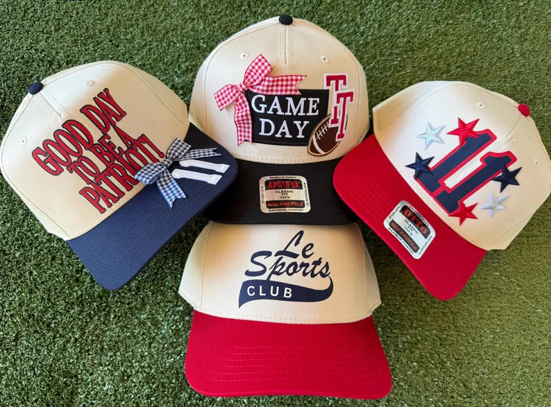Happystack Structured Game Day Trucker Hat, Customized Game Day Baseball Cap, Game Day Hat - Etsy | Etsy (US)
