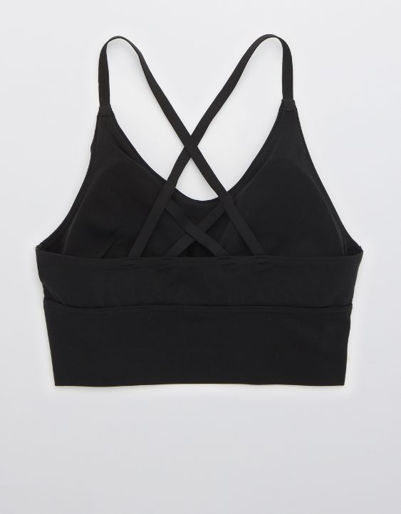 OFFLINE By Aerie Real Me Strappy Back Sports Bra | American Eagle Outfitters (US & CA)