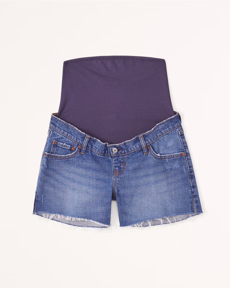 Maternity 4 Inch Mom Short | Abercrombie & Fitch (US)