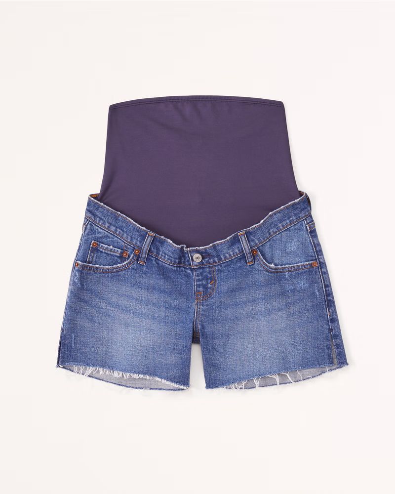 Maternity 4 Inch Mom Short | Abercrombie & Fitch (US)