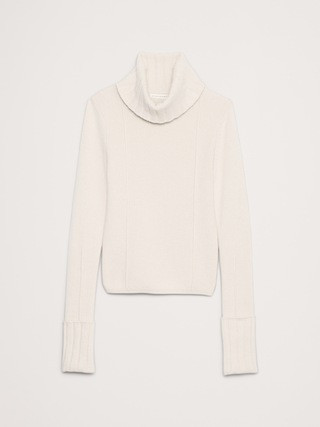 Merino-Cotton Turtleneck Sweater | Banana Republic (US)
