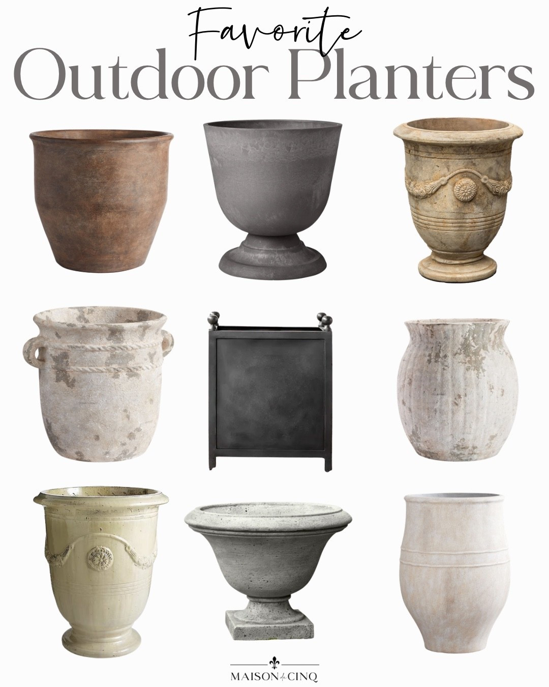 Our favorite outdoor planters for an outdoor update!

Summer decor, outdoor decor

#LTKHome